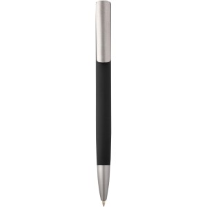 Ziggur aluminium ballpoint pen (blue ink), Solid black (Metallic pen)