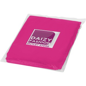 Ziva disposable rain poncho with storage pouch, Pink (Raincoats)